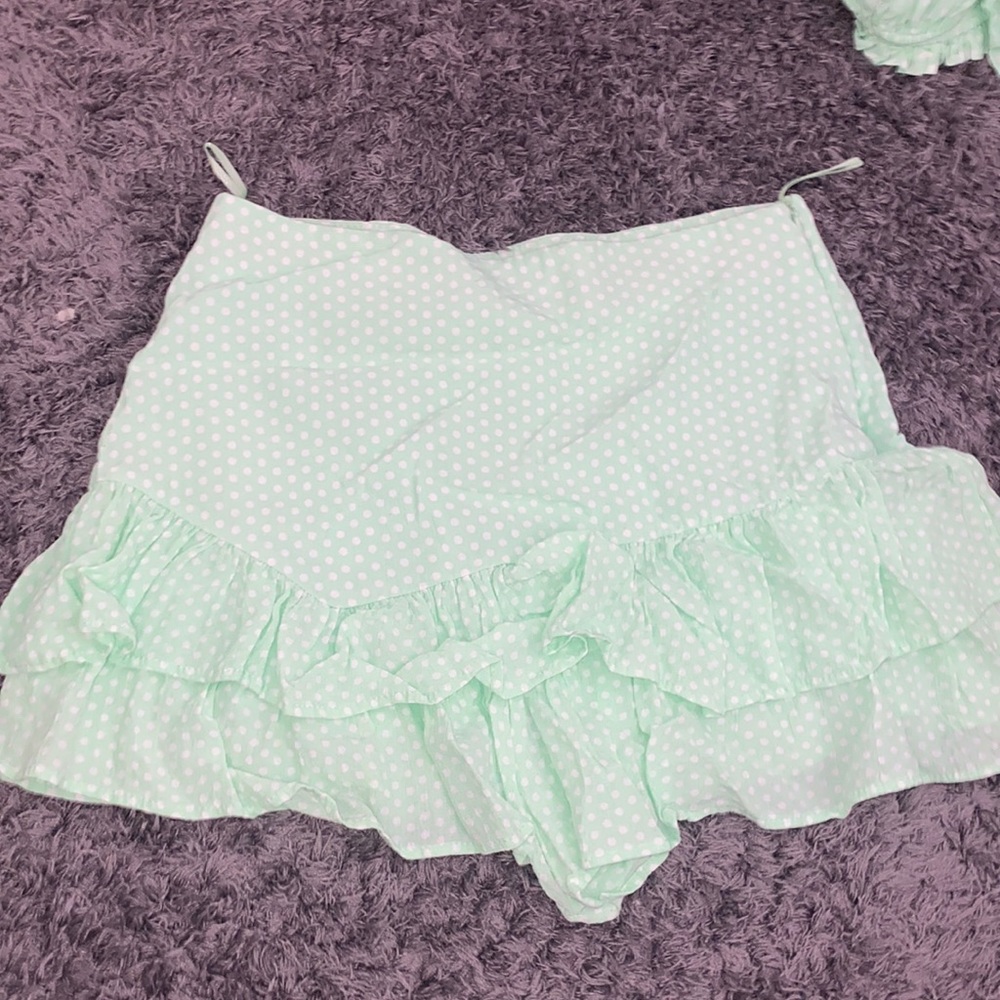 ZARA polka dot skort